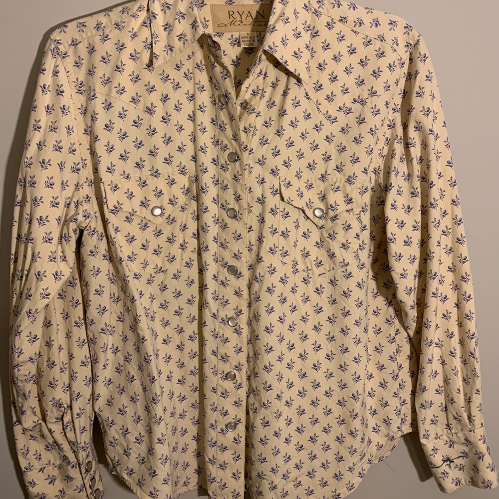 Women’s Ryan Michael Pearl Snap Shirt Small